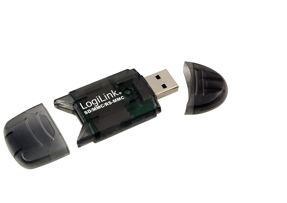 LogiLink Cardreader USB 2.0 Stick for SD/MMC - Kartenleser - 8-in-1 (MMC, SD, RS-MMC, MMCmobile, SDHC)