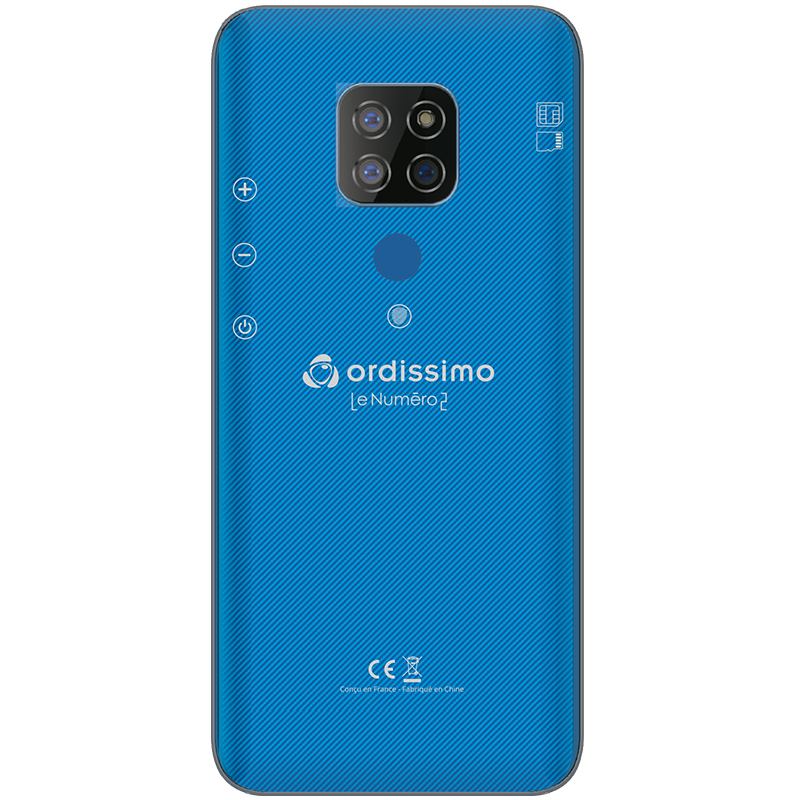 Ordissimo LeNuméro2 - 16 cm (6.3 Zoll) - 4 GB - 64 GB - 12 MP - Android 10.0 - Schwarz