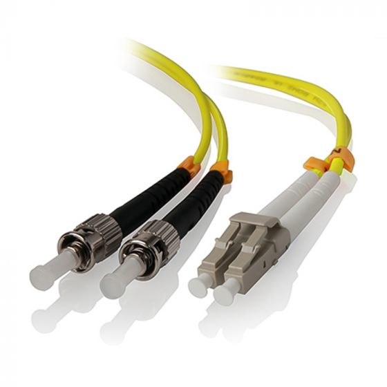 Glasfaserkabel LC-ST Single Mode Duplex LSZH OS2 1m