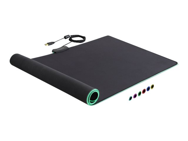 Delock RGB Mousepad - 920x303x3mm - Schwarz