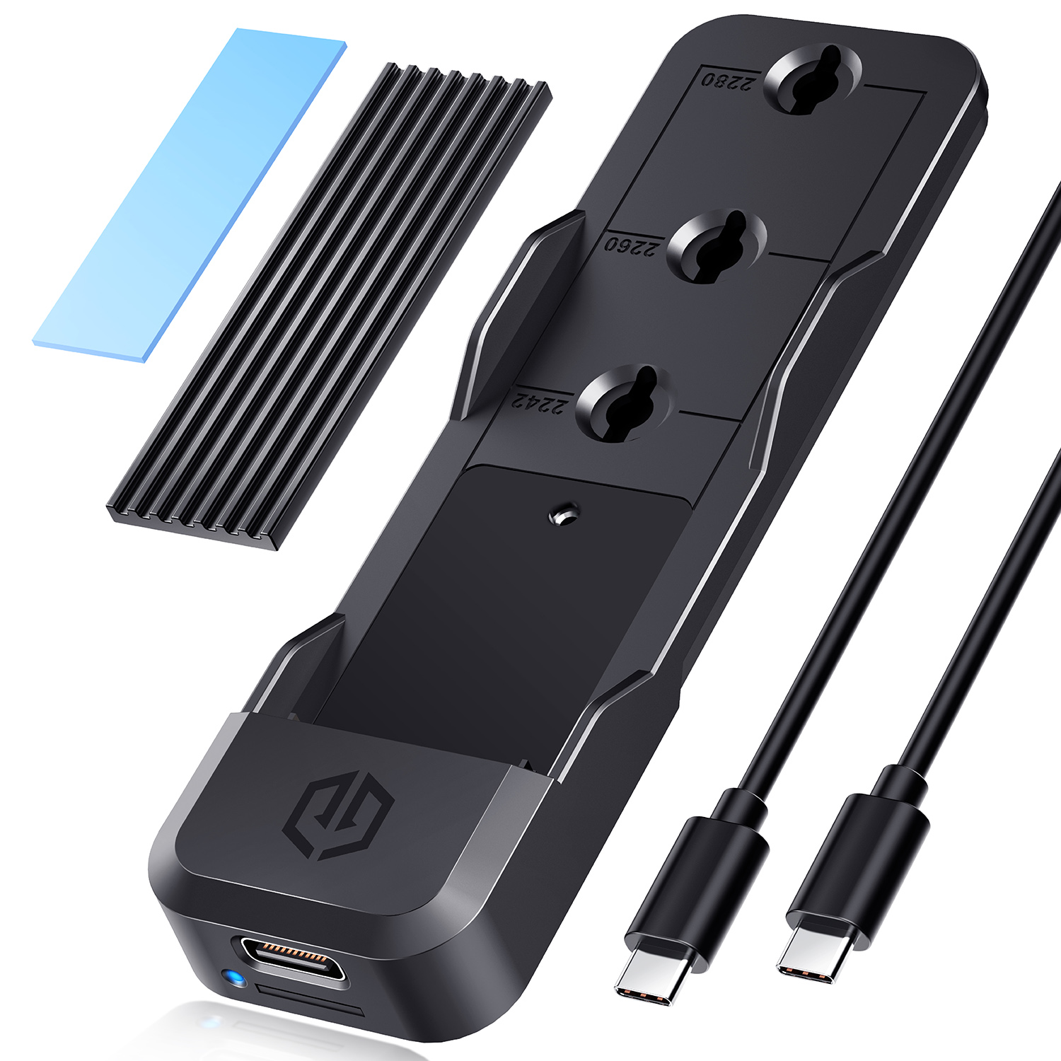 Docking Station für M.2 SSD NVMe/NGFF, Werkzeugfrei