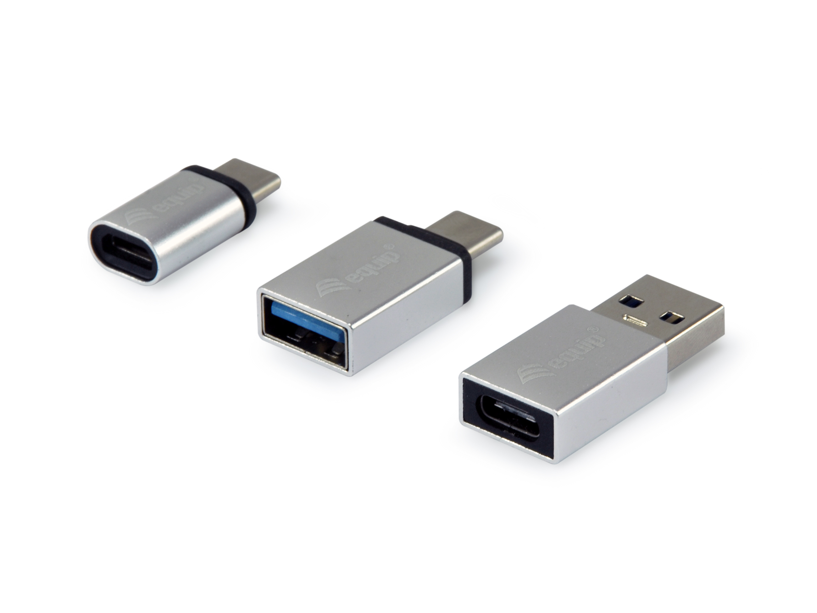equip Adapter USB/C -  MicroUSB/USB-A Micro USB- USB-C St/Bu