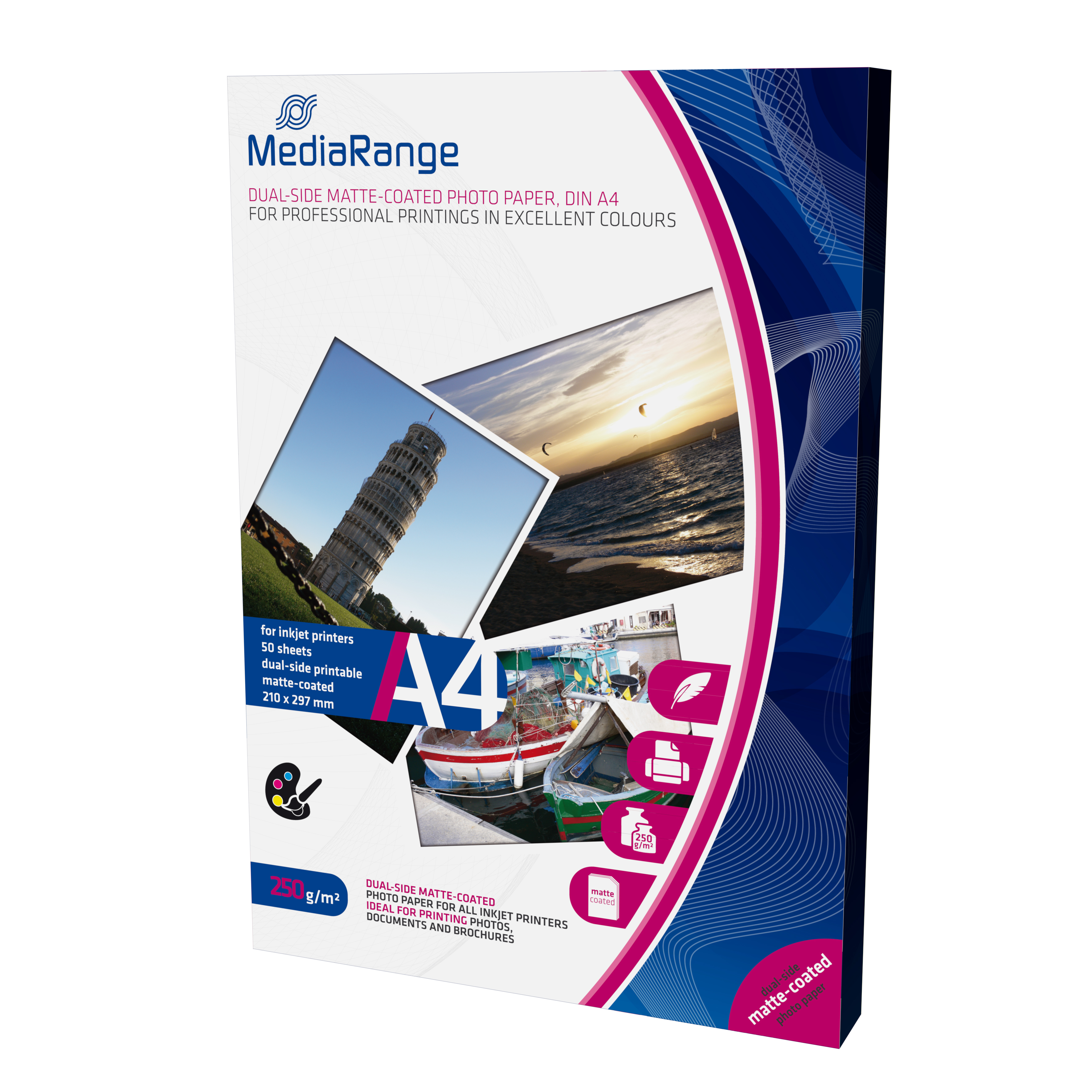 Fotopapier matt A4 250 g/m² – 50 Blatt