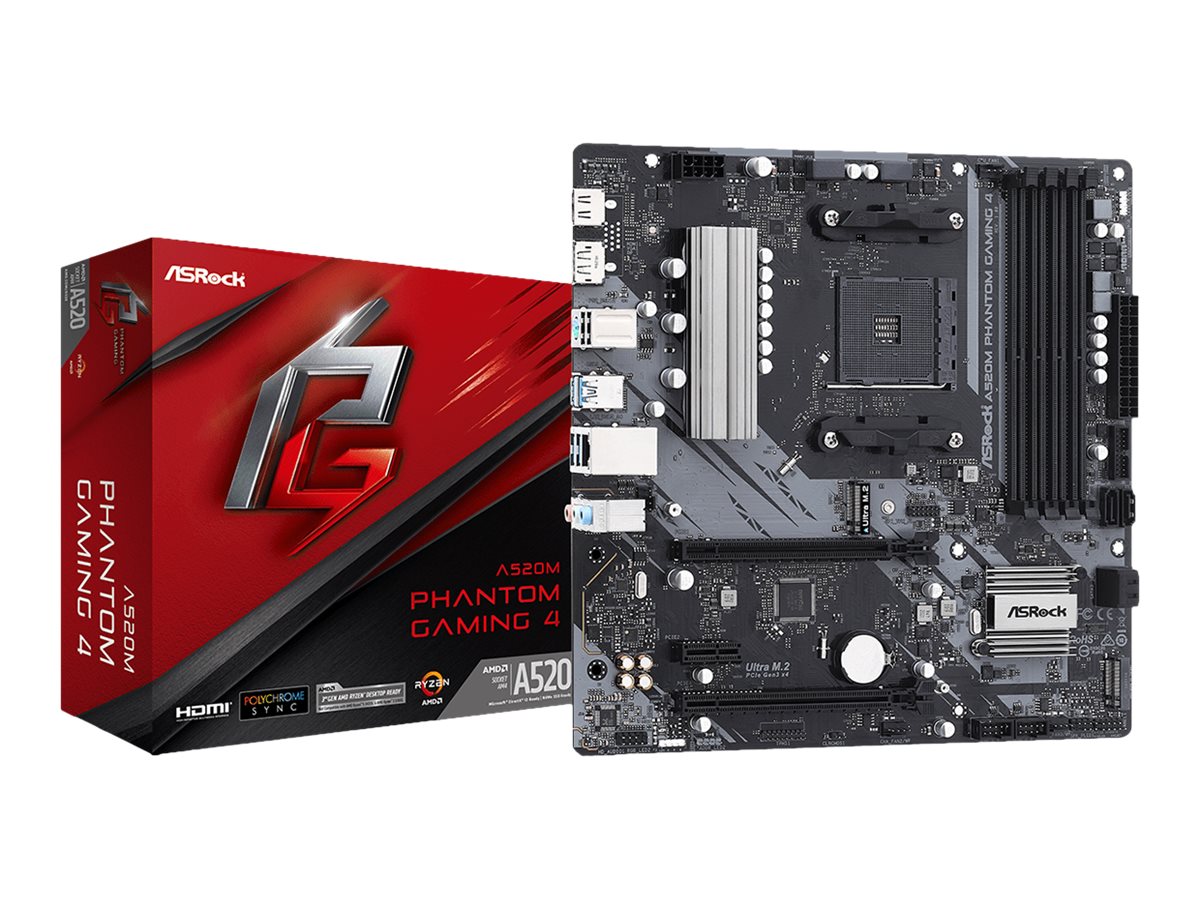 AsRock A520M Phantom Gaming 4 - AMD B520 - So. AM4 - mATX