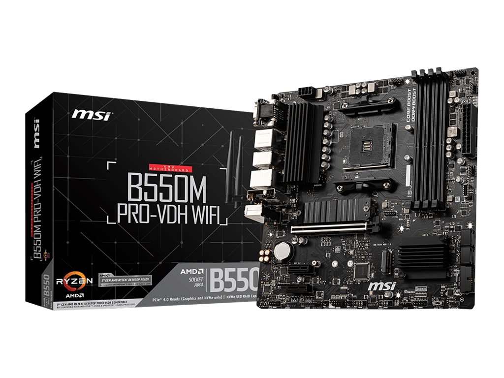 MSI B550M Pro-VDH WIFI - AMD B550 - So. AM4 - mATX