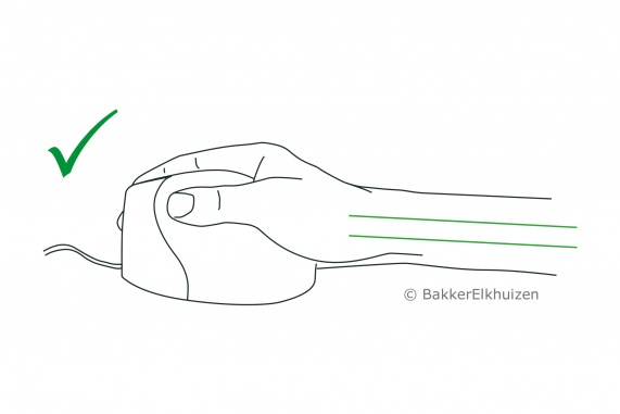 Bakker Evoluent VerticalMouse 4 Small - Vertical mouse - Für Rechtshänder - optisch - 6 Tasten - kabellos - 2.4 GHz - kabelloser Empfänger (USB)