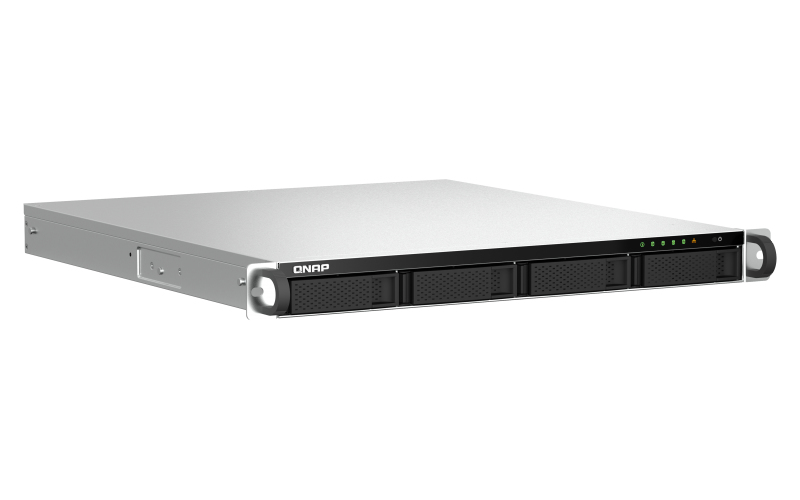 QNAP TS-464U-RP-8G 1U 4Bay 8 GB RPS 2x2.5GbE (2.5G/1G/100M/10M) - QNAP TS-464U-RP-8G 1U 4-Bay rackmount NAS