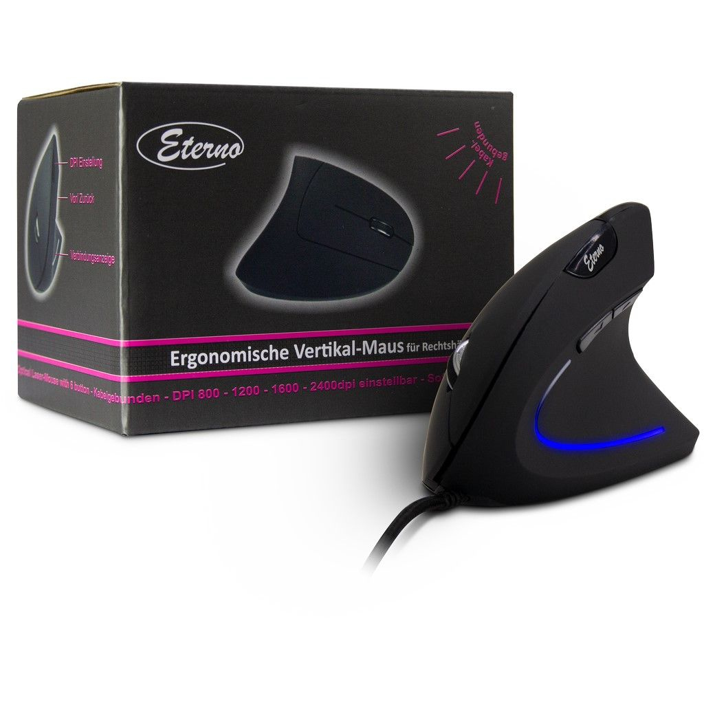 Inter-Tech Eterno KM-206WR - Vertikal - vertical mouse