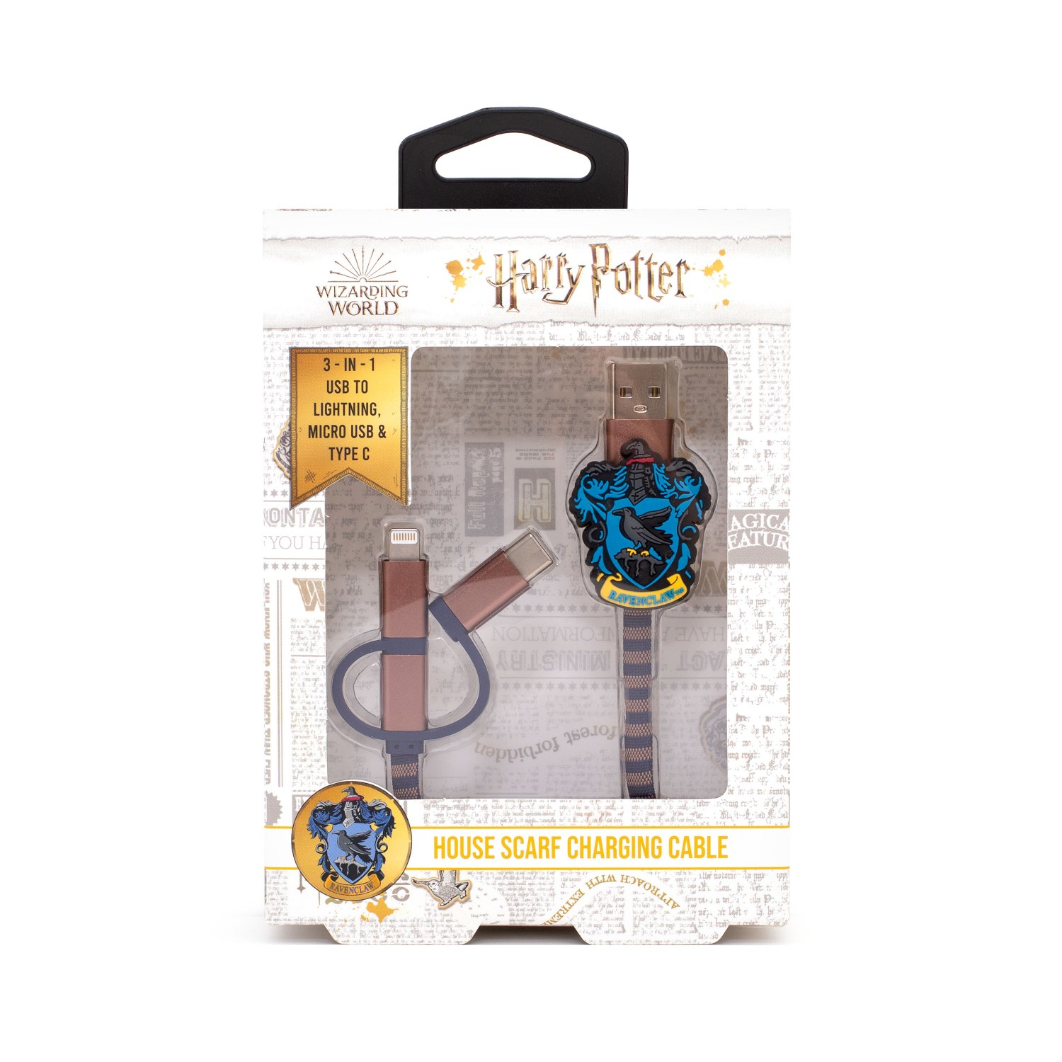 Thumbs Up ! Hogwarts Ravenclaw 3in1 Lightning/Micro/USB-C