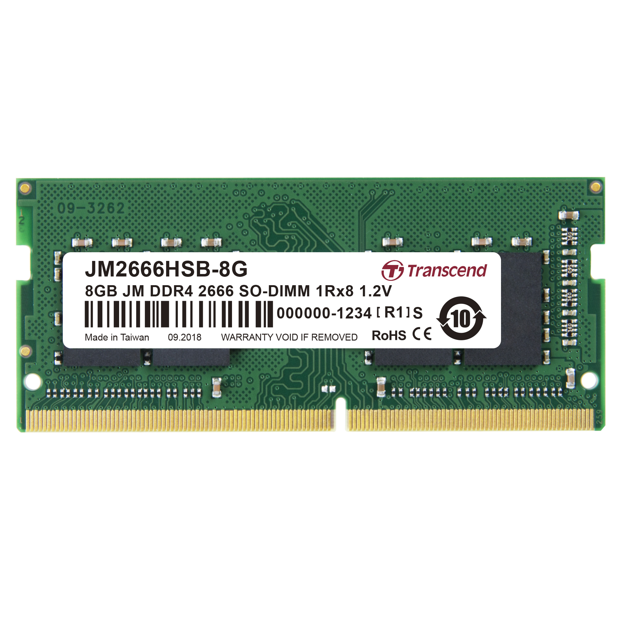 Transcend JetRAM - DDR4 - Modul - 8 GB - SO DIMM 260-PIN