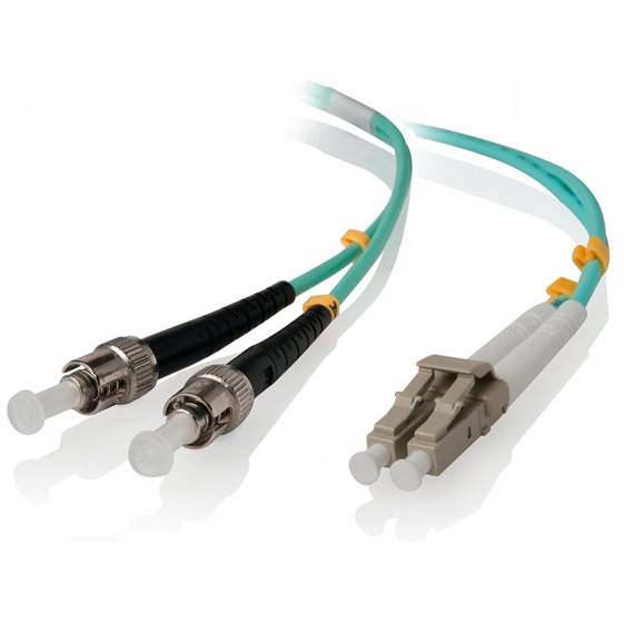 Glasfaserkabel LC-ST  Multi Mode Duplex LSZH OM4 2m