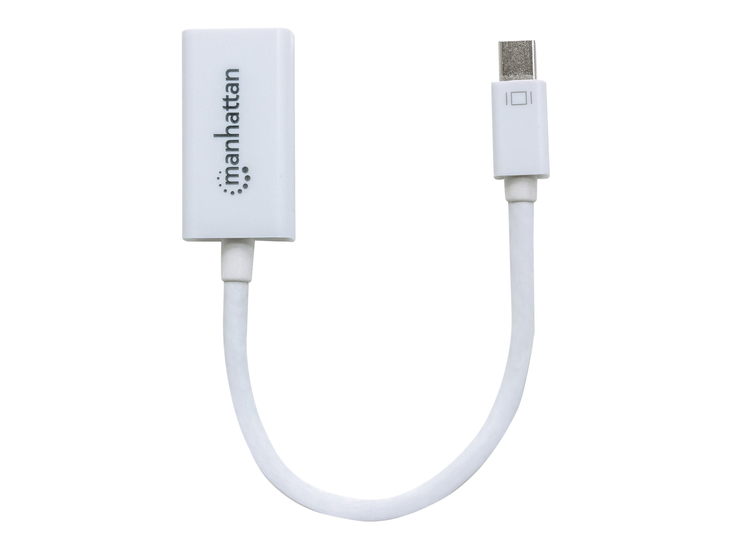 Manhattan Passiver Mini-DisplayPort auf HDMI-Adapter, Mini DisplayPort-Stecker auf HDMI-Buchse, passiv, Blister-Verpackung — ideal for Mac-Computer - Video- / Audio-Adapter - Mini DisplayPort (M)