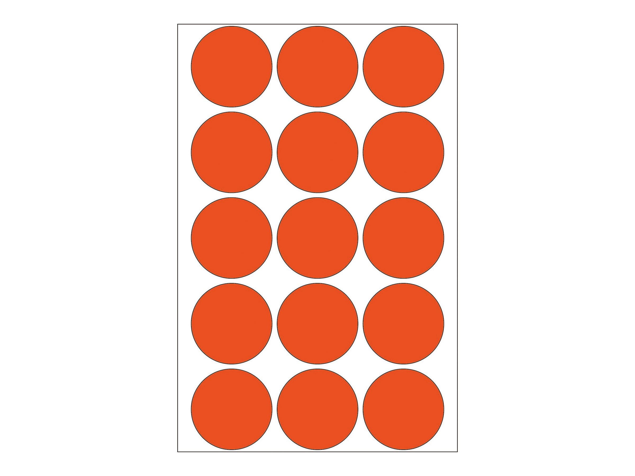 HERMA Papier - permanent selbstklebend - Rot - 32 mm rund 480 Etikett(en) (32 Bogen x 15)