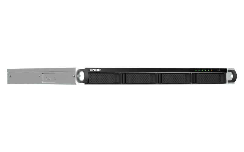 QNAP TS-464U-RP-8G 1U 4Bay 8 GB RPS 2x2.5GbE (2.5G/1G/100M/10M) - QNAP TS-464U-RP-8G 1U 4-Bay rackmount NAS