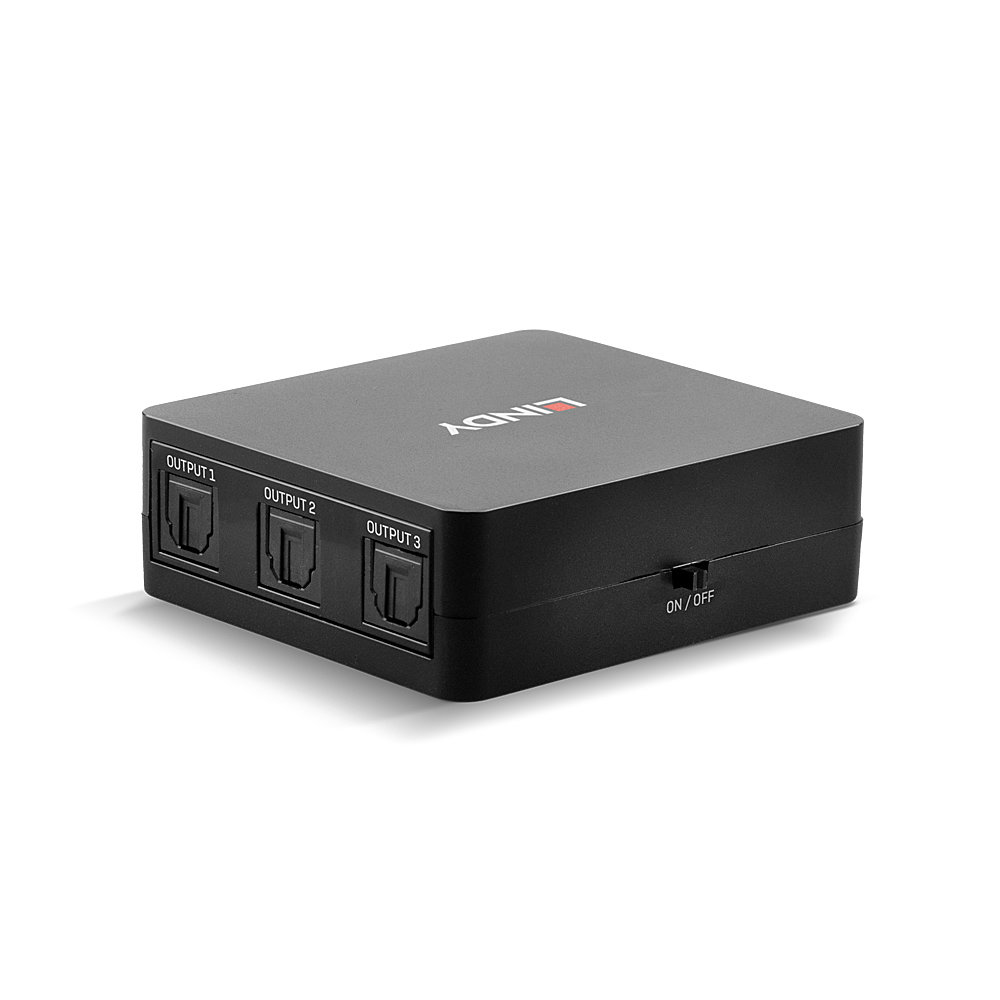 Lindy | 3 Port TosLink (Optisch) Digitaler Audio Splitter