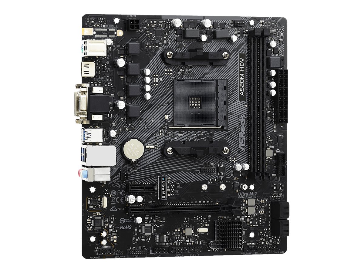 AsRock A520M-HDV - AMD A520 - So. AM4 - mATX