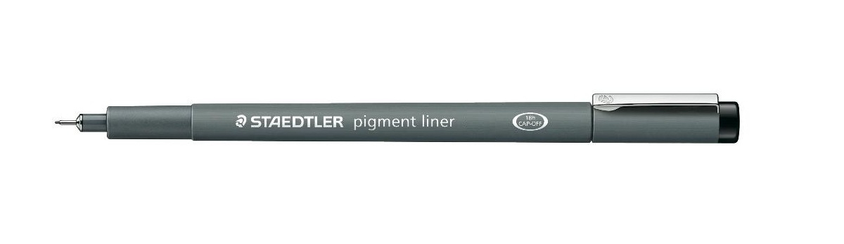 STAEDTLER Pigment liner Fineliner 0.1mm - Schwarz - 0,1 mm