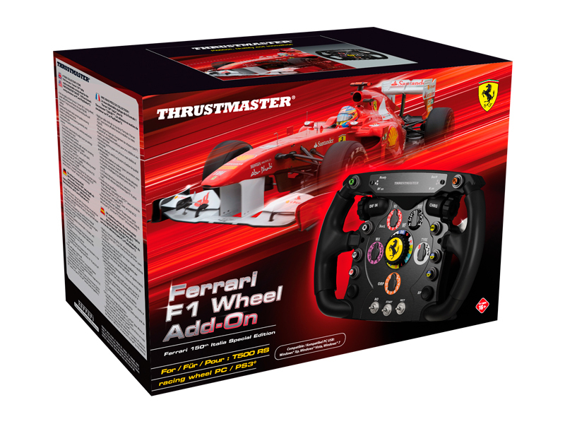 Thrustmaster Ferrari F1 Wheel Add-On | Abnehmbares Formel-1 Rennlenkrad für Lenkradbasis | ideal für  Xbox Series X|S, Xbox One, PS5, PS4, PC