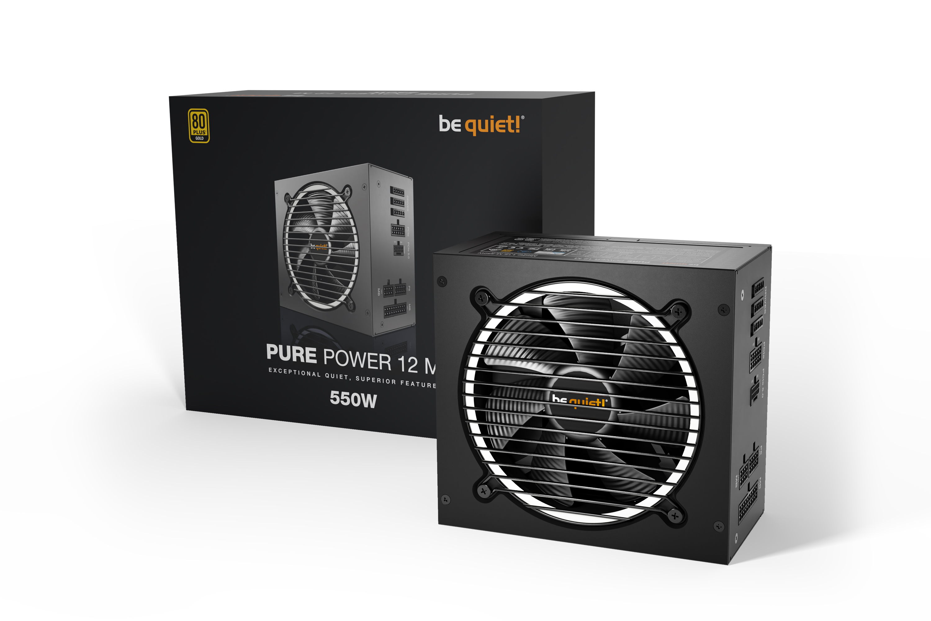 Be Quiet! Pure Power 12 M 550W ATX 3.0 Netzteil Modular 80+ Gold