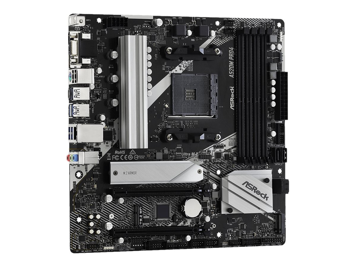 AsRock A520M Pro4 - AMD A520 - So. AM4 - mATX