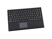 KEYSONIC | Tastatur, Mini, Smart-Touchpad, SoftSkin, USB, Deutsch | black