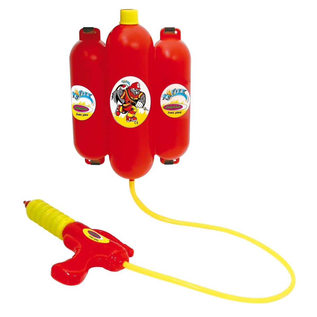 Jamara | Mc Fizz Wasserspritze mit Tank Rucksack 2,5L