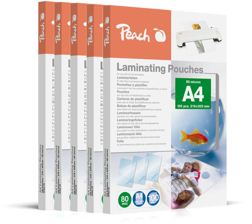 Laminierfolien A4 216x303mm 80mic 5x100 Folien
