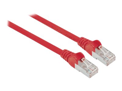 Intellinet Network Patch Cable, Cat7 Cable/Cat6A Plugs, 3m, Red, Copper, S/FTP, LSOH / LSZH, PVC, RJ45, Gold Plated Contacts, Snagless, Booted, Polybag - Patch-Kabel - RJ-45 (M)