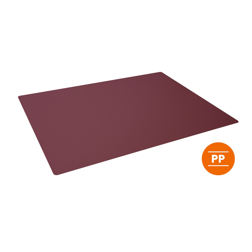 Schreibunterlage PP mit Dekorrille – 650 × 500 mm – Rot