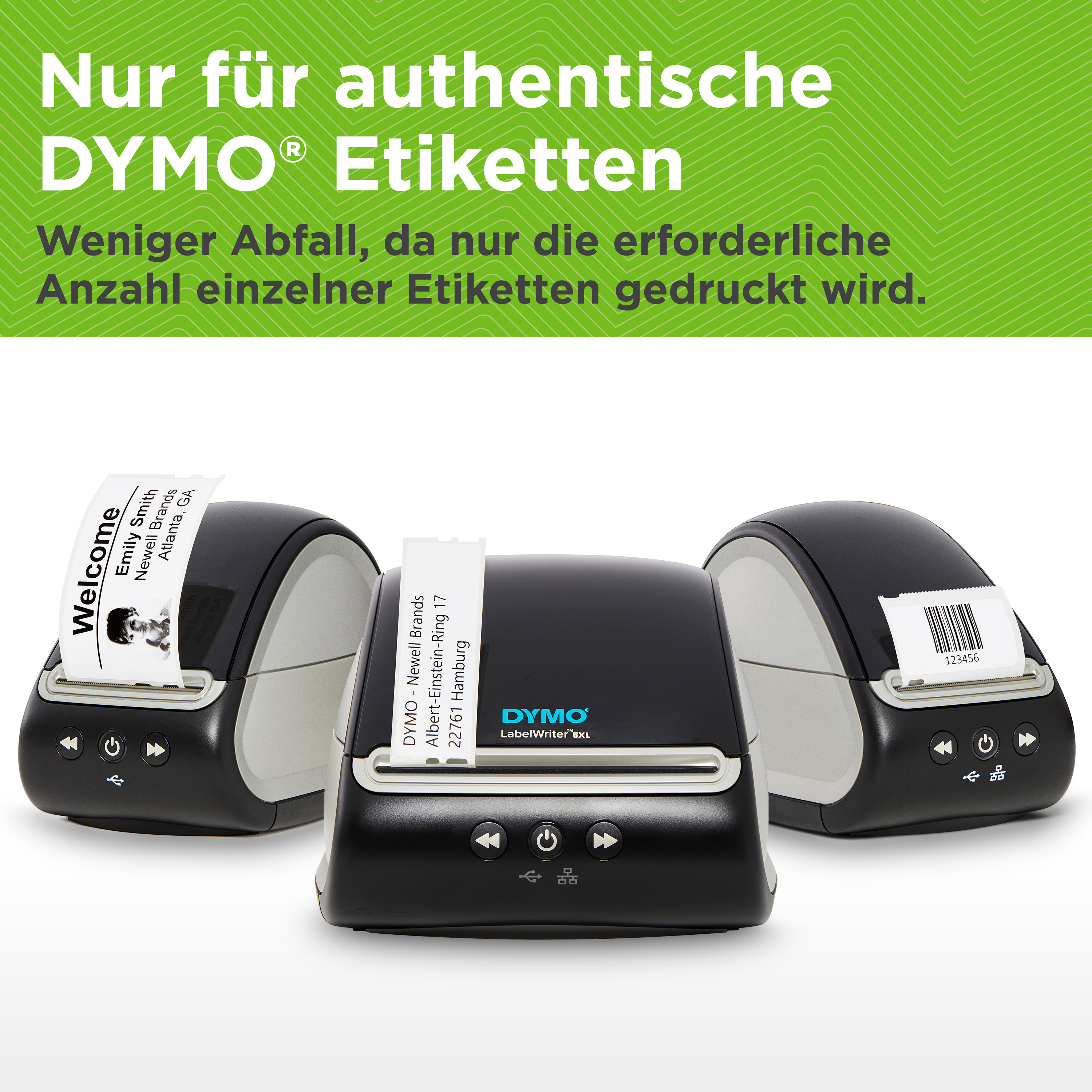 DYMO | LabelWriter 5XL | Etikettendrucker für bis zu 53 Etiketten/Minute | USB & Ethernet | 300 dpi. Thermodirekt | für Etiketten bis 102mm Breite