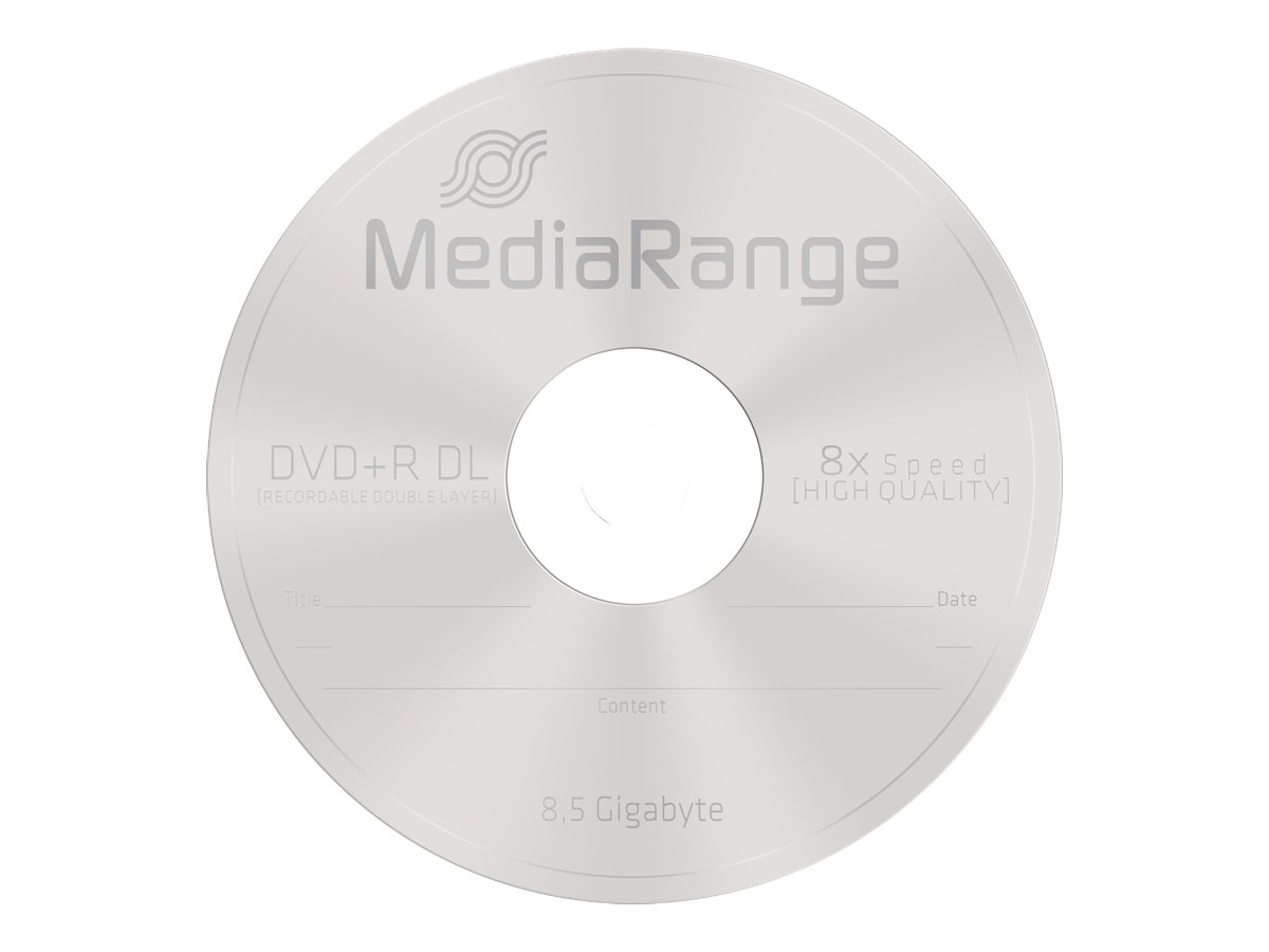 MEDIARANGE 10 x DVD+R DL - 8.5 GB (240 Min.) 8x