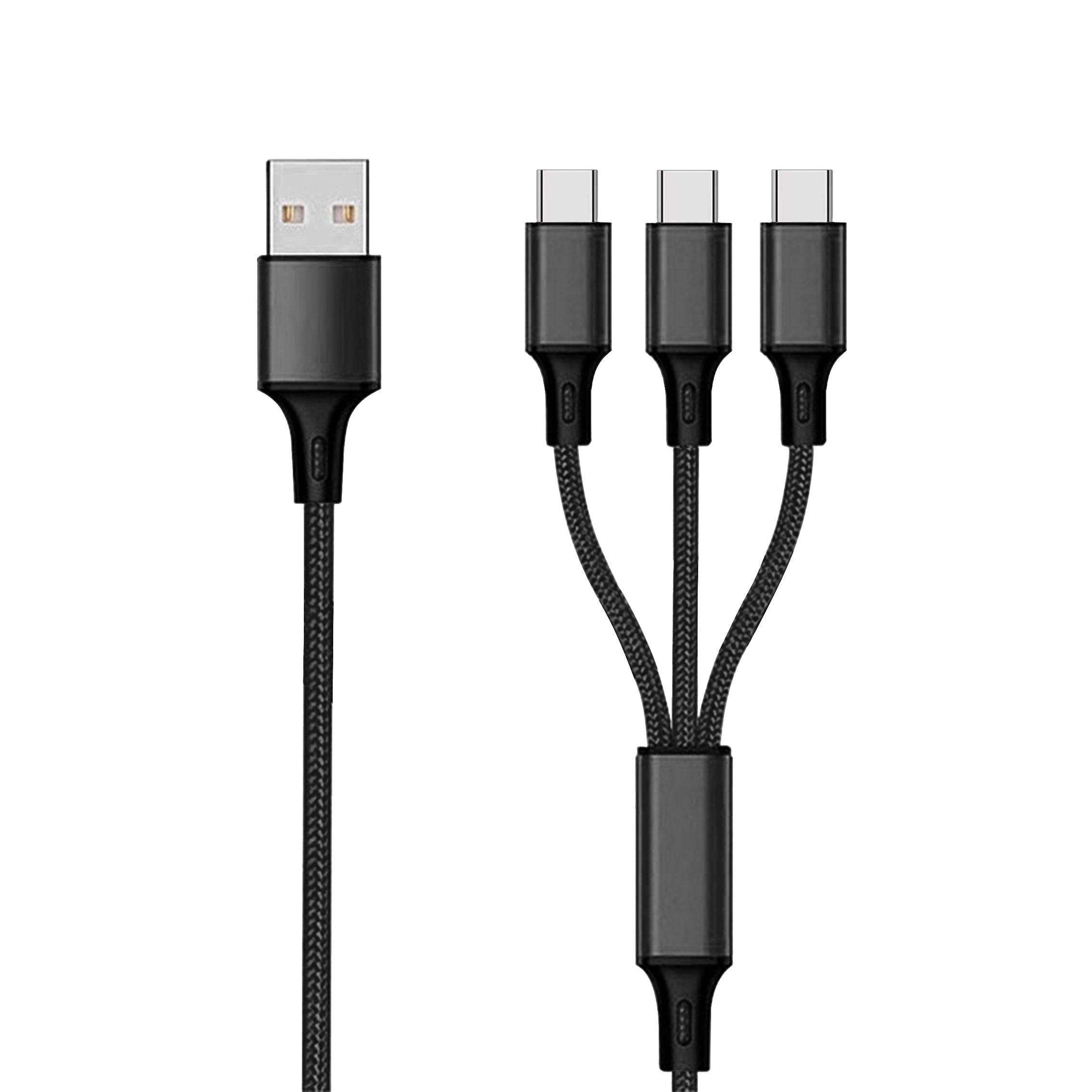 ACV 3 in 1 USB Ladekabel - schwarz - 150cm für Type-C