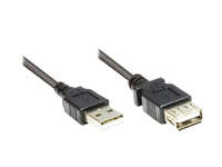 USB2.0 Verlängerung A-St.-A-Bu.  0,15m