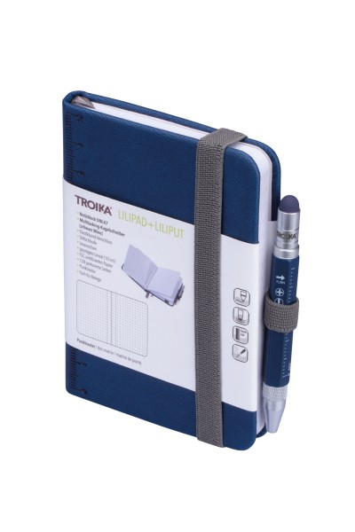 Notizblock Lilipad + Liliput Tool Pen – A7 – Dunkelblau