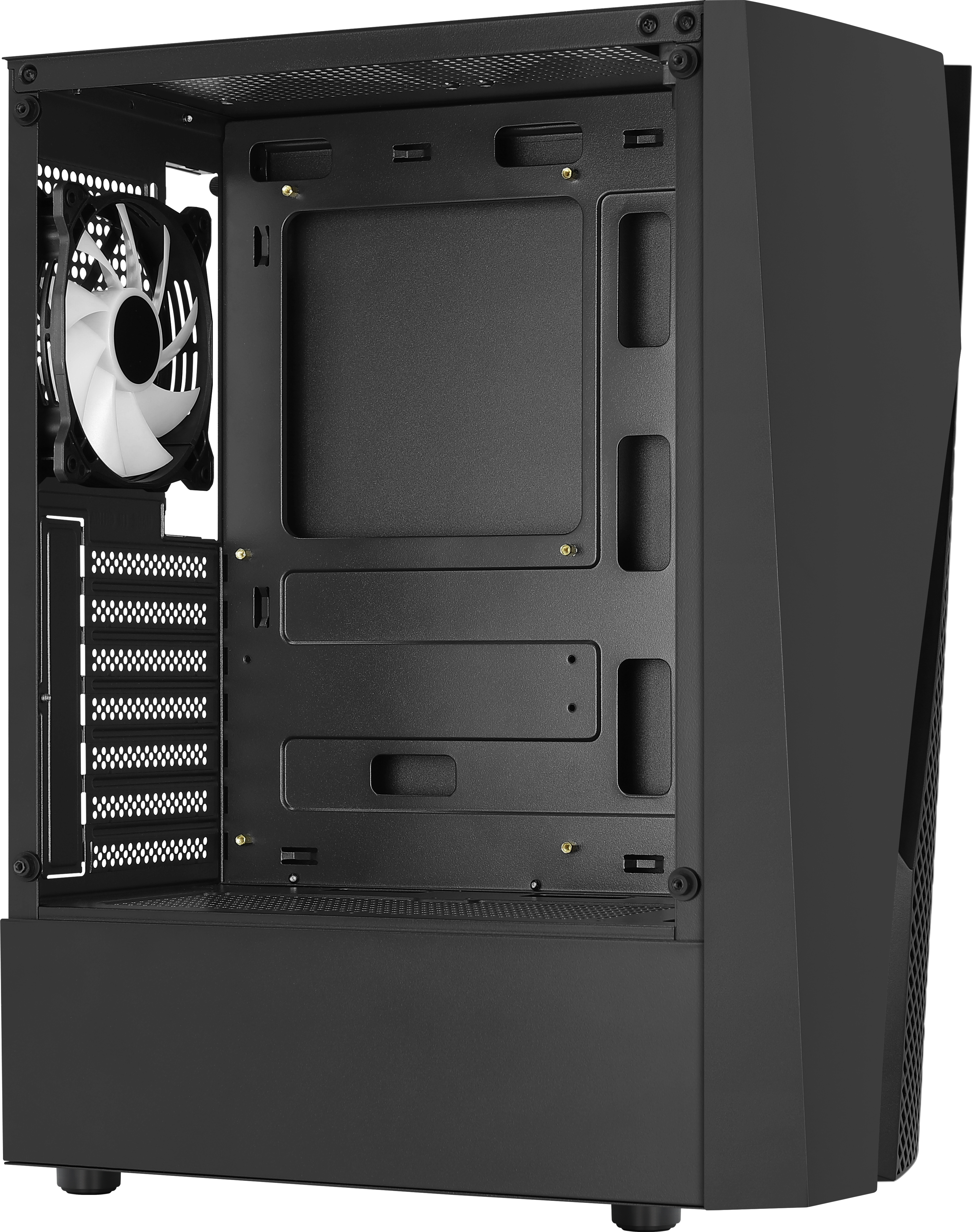 AeroCool Wave ARGB - Schwarz - Glasfenster