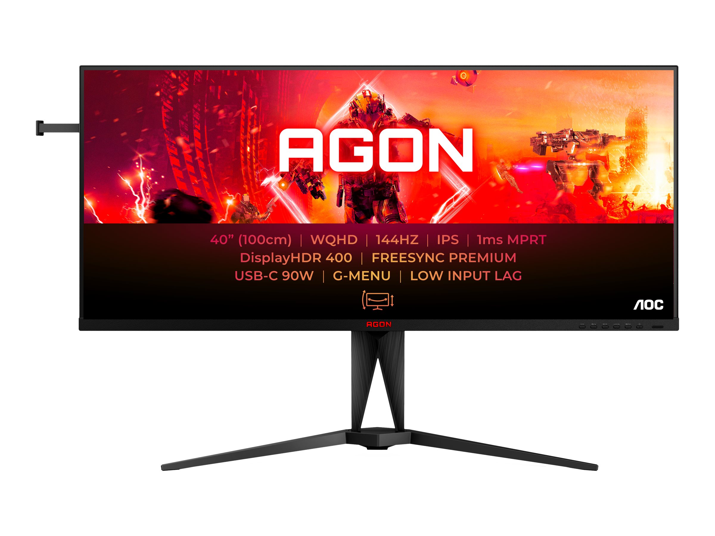 AOC | 100cm (40") AG405UXC 21:09 2xHDMI+DP+USB-C IPS Lift bl retail AOC | 100cm (40") AG405UXC 21:09 2xHDMI+DP+USB-C IPS Lift bl retail
