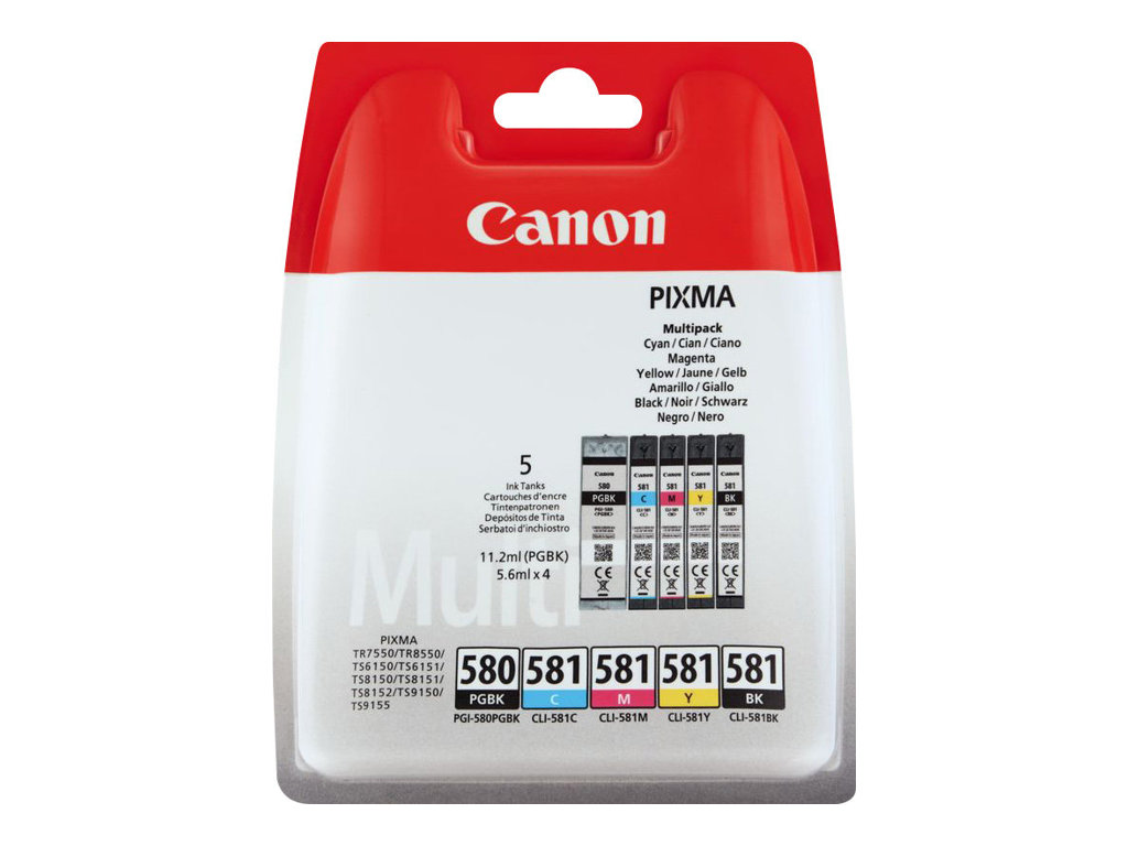 Canon PGI-580 PGBK/CLI-581 CMYBK Multipack - 5er-Pack