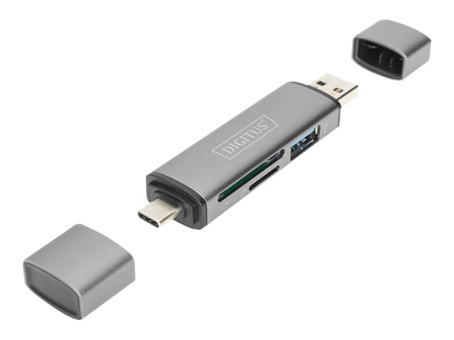 DIGITUS | Dual Card Reader Hub USB-C / USB 3.0, OTG
