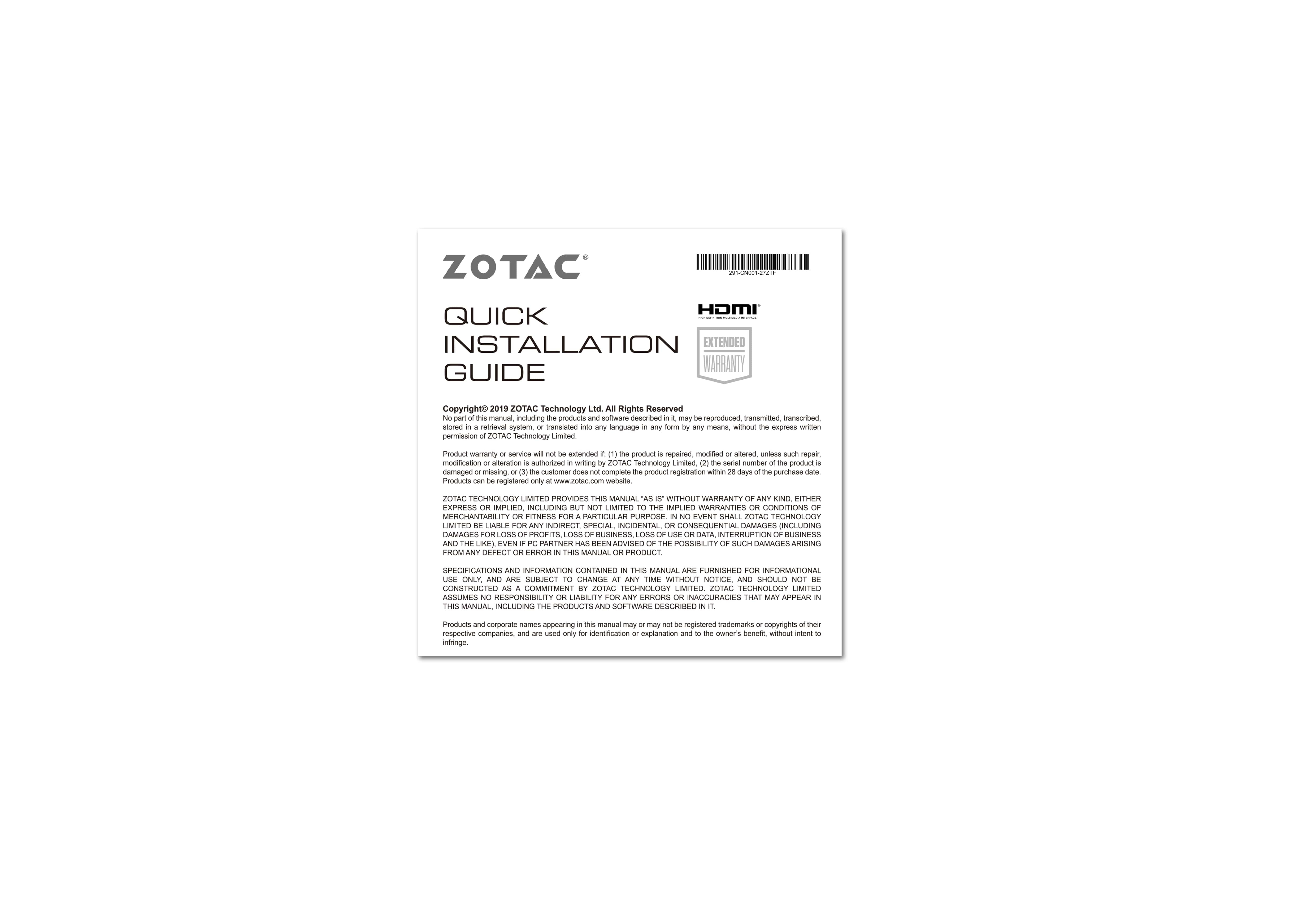 Zotac GeForce RTX 3060 Twin Edge 12GB GDDR6 HDMI 3x DP