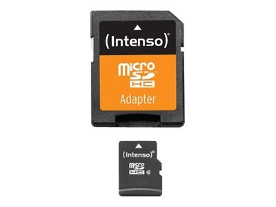 Intenso Flash-Speicherkarte (microSDHC/SD-Adapter inbegriffen)