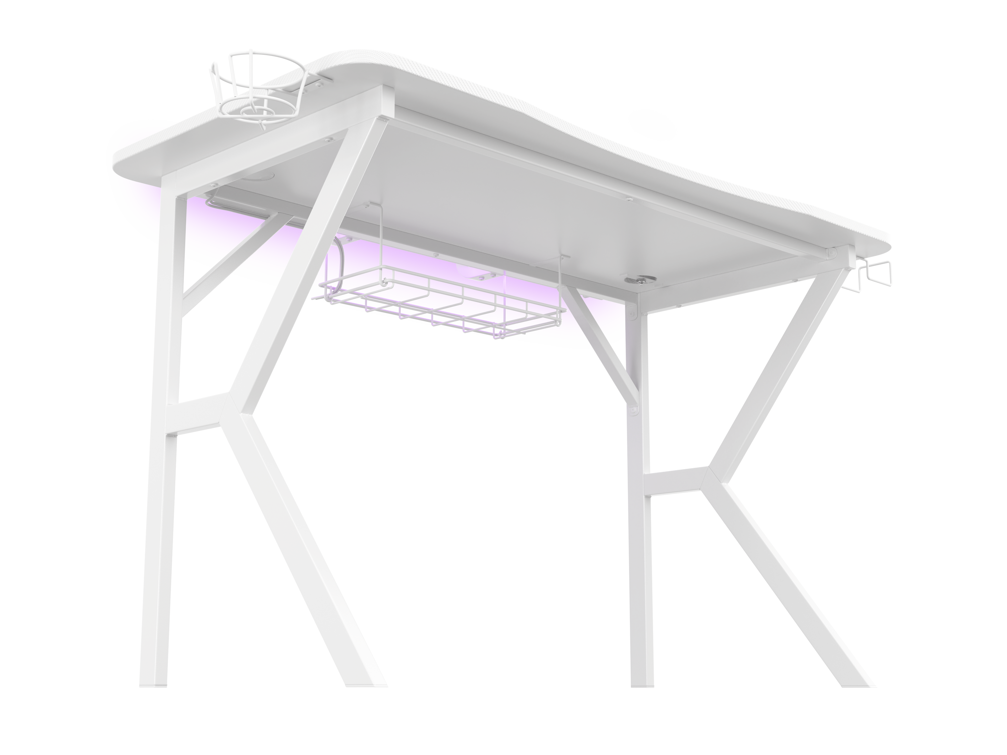 Genesis Gaming Tisch HOLM 320 RGB weiß (120cm x 75cm)