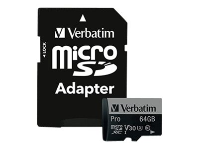 Verbatim PRO - Flash-Speicherkarte (SD-Adapter inbegriffen)