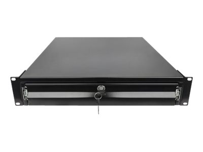Intellinet Rack Storage Drawer - Schwarz, RAL 9005 - 2U - 48.3 cm (19")