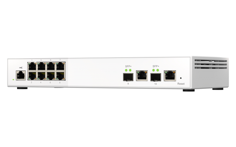 QNAP QSW-M2108-2C - Switch - managed - 2 x 10 Gigabit SFP+ + 8 x 2.5GBase-T