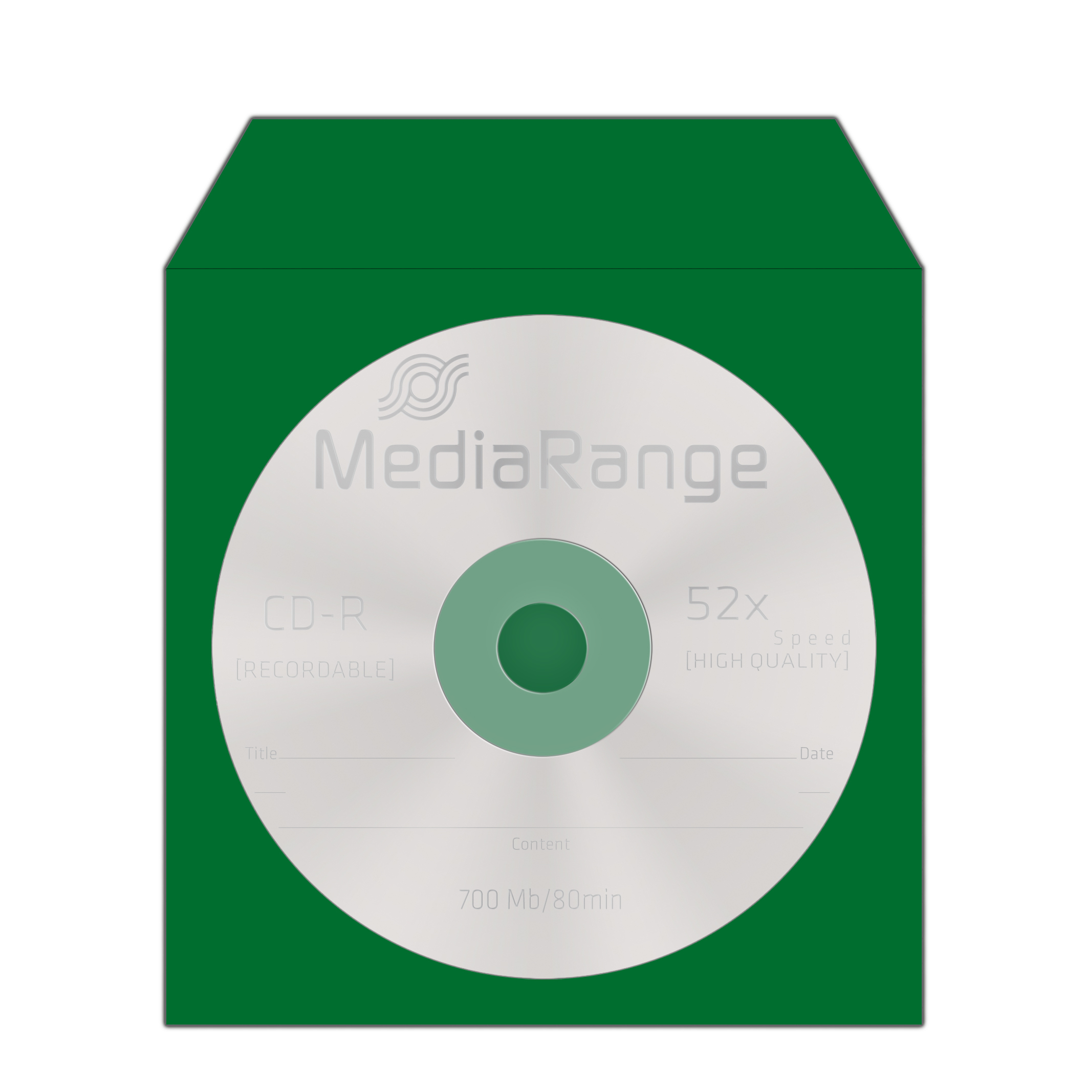 MEDIARANGE CD-paper color-pack - CD-Hülle - Kapazität: 1 CD (Packung mit 100)