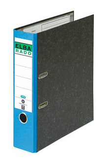 rado Ordner Wolkenmarmor A4 – 80 mm Rücken – blau