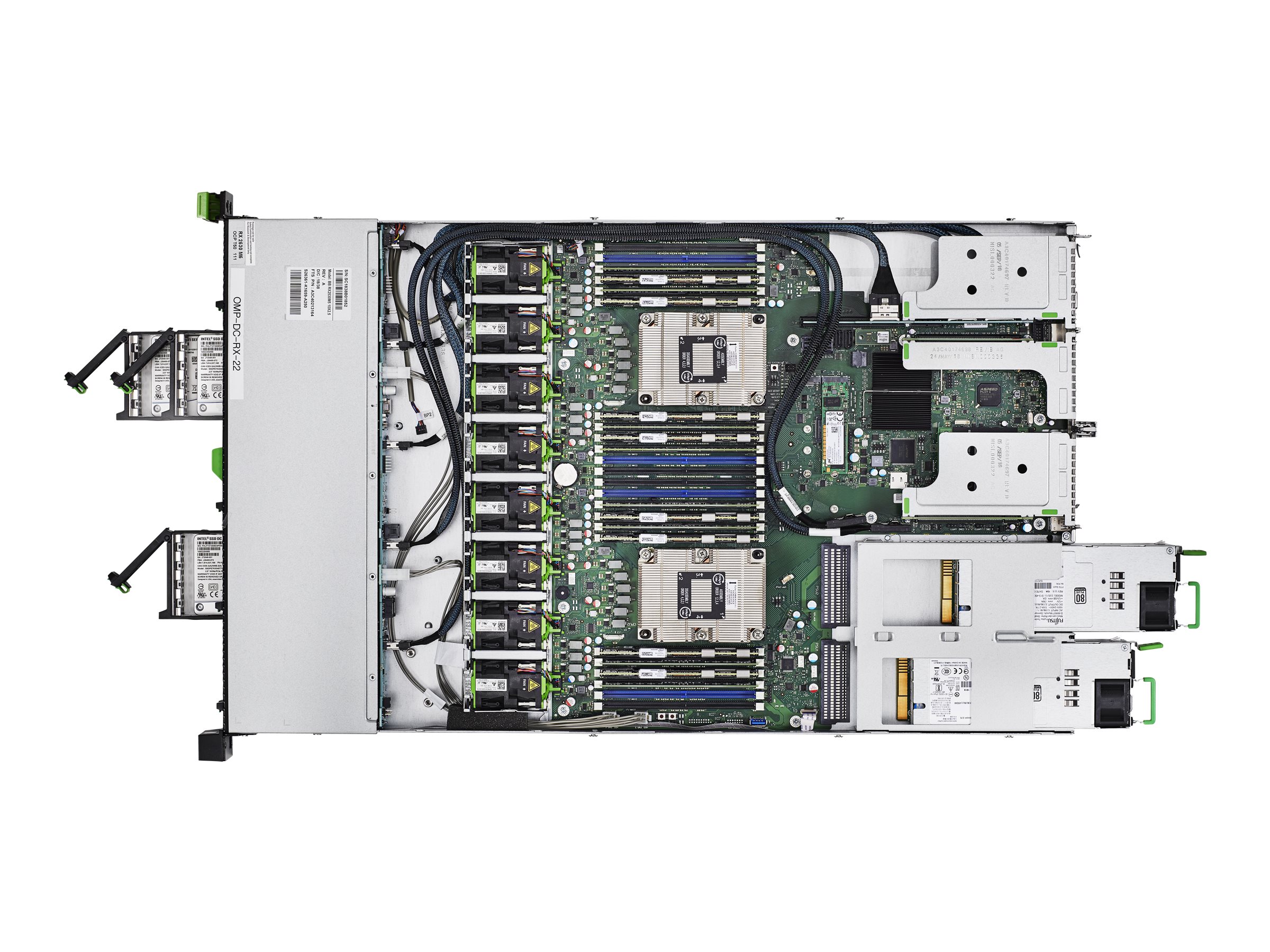 Fujitsu PRIMERGY RX2530 M5 - Server - Rack-Montage - 1U - zweiweg - 1 x Xeon Gold 5217 / 3 GHz - RAM 16 GB - SATA - Hot-Swap 6.4 cm (2.5")