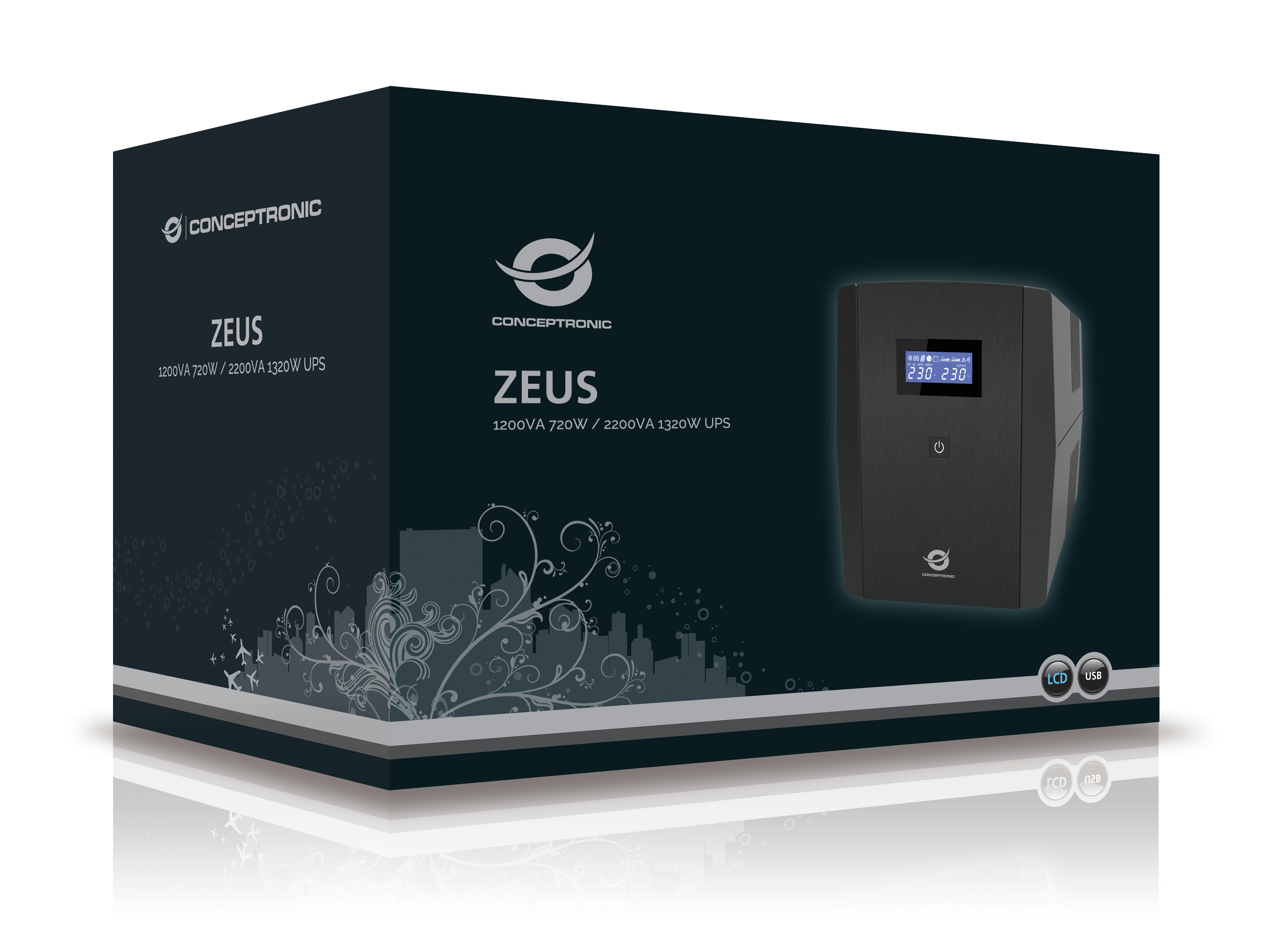 Conceptronic Zeus 04EM - USV - Wechselstrom 220-240 V