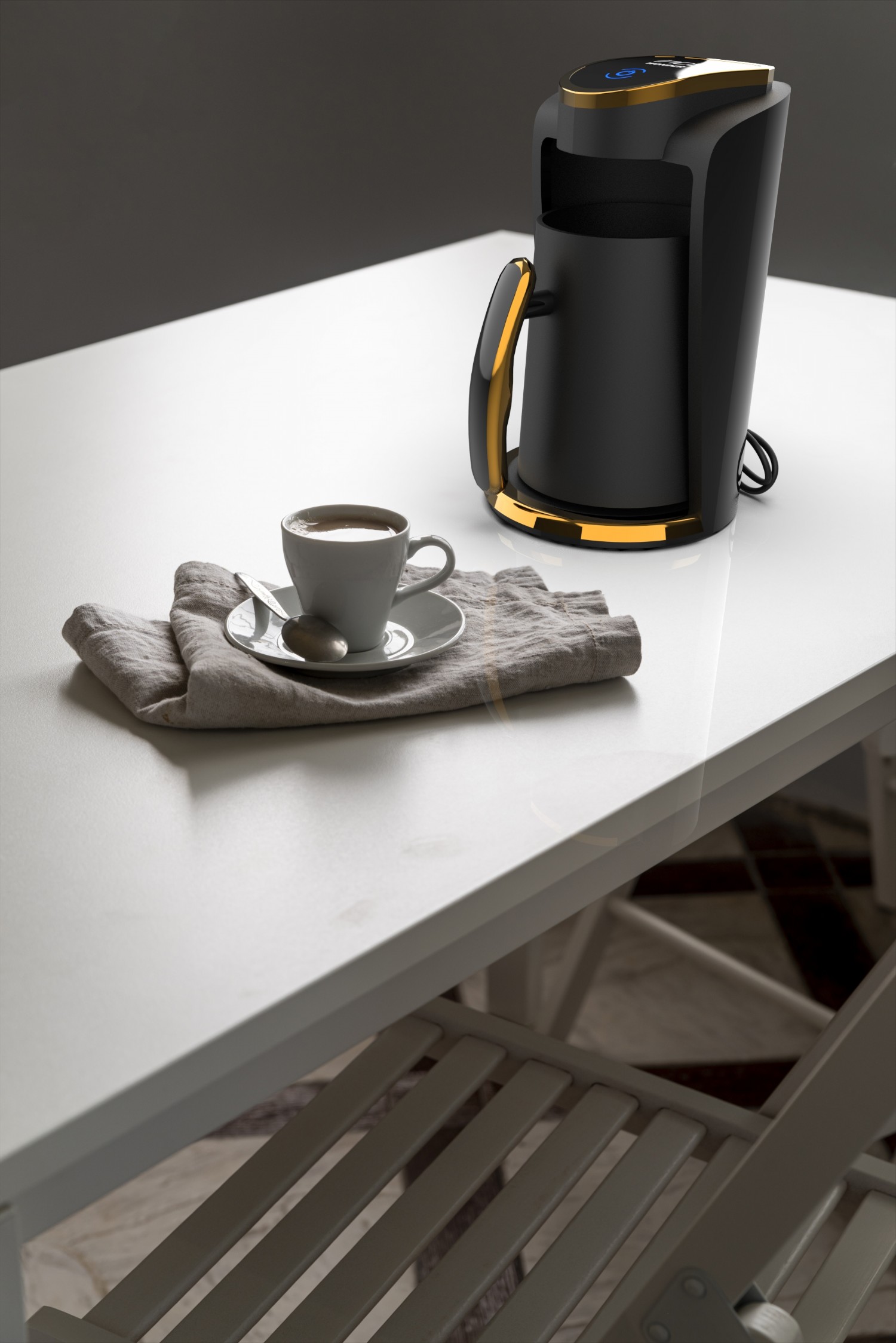 INCA | Mokka-Kaffeemaschine | Wonder Serie | Touch-Control-Schalter