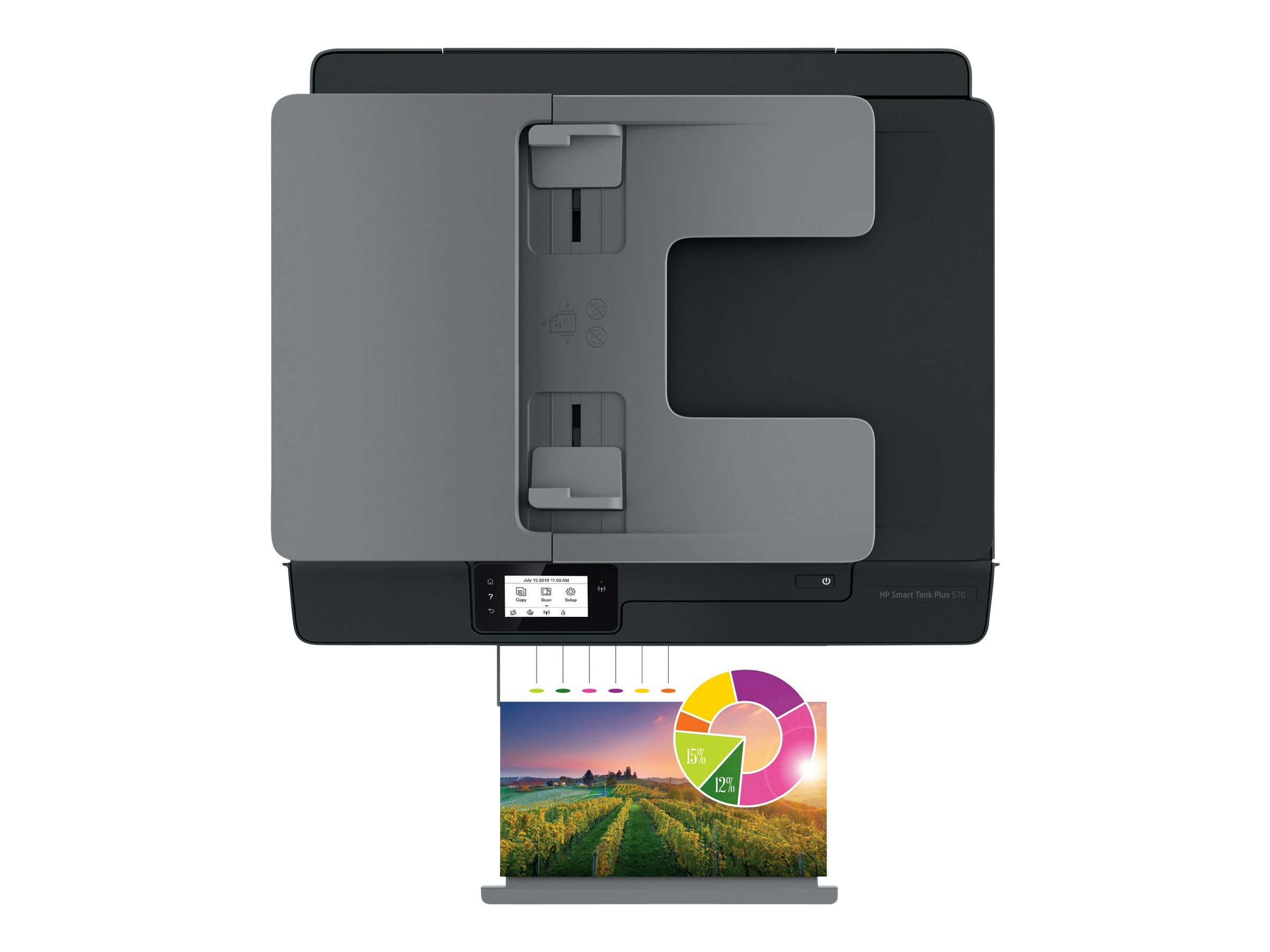 HP Smart Tank Plus 570 Wireless All-in-One - Multifunktionsdrucker - Farbe - Tintenstrahl - Legal (216 x 356 mm)